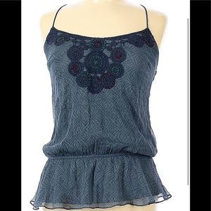 FREE PEOPLE Sleeveless Silk Top - Size M- Boho look